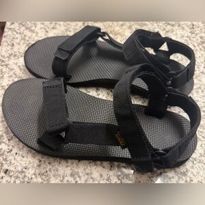 Teva Black Webbing Strap Outdoor Sandals